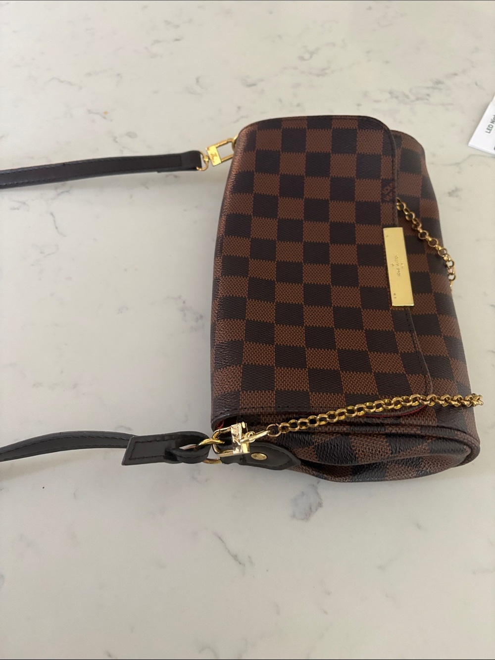 Designer inspired Crossbody Bag with Gold Chain. Price is firm - Picture 9 of 10